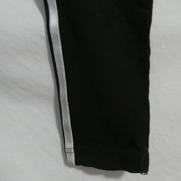 ADIDAS | kids 11 - 12 years - medium | Black Exercise Leggings | White Stripes - Picture 15 of 16